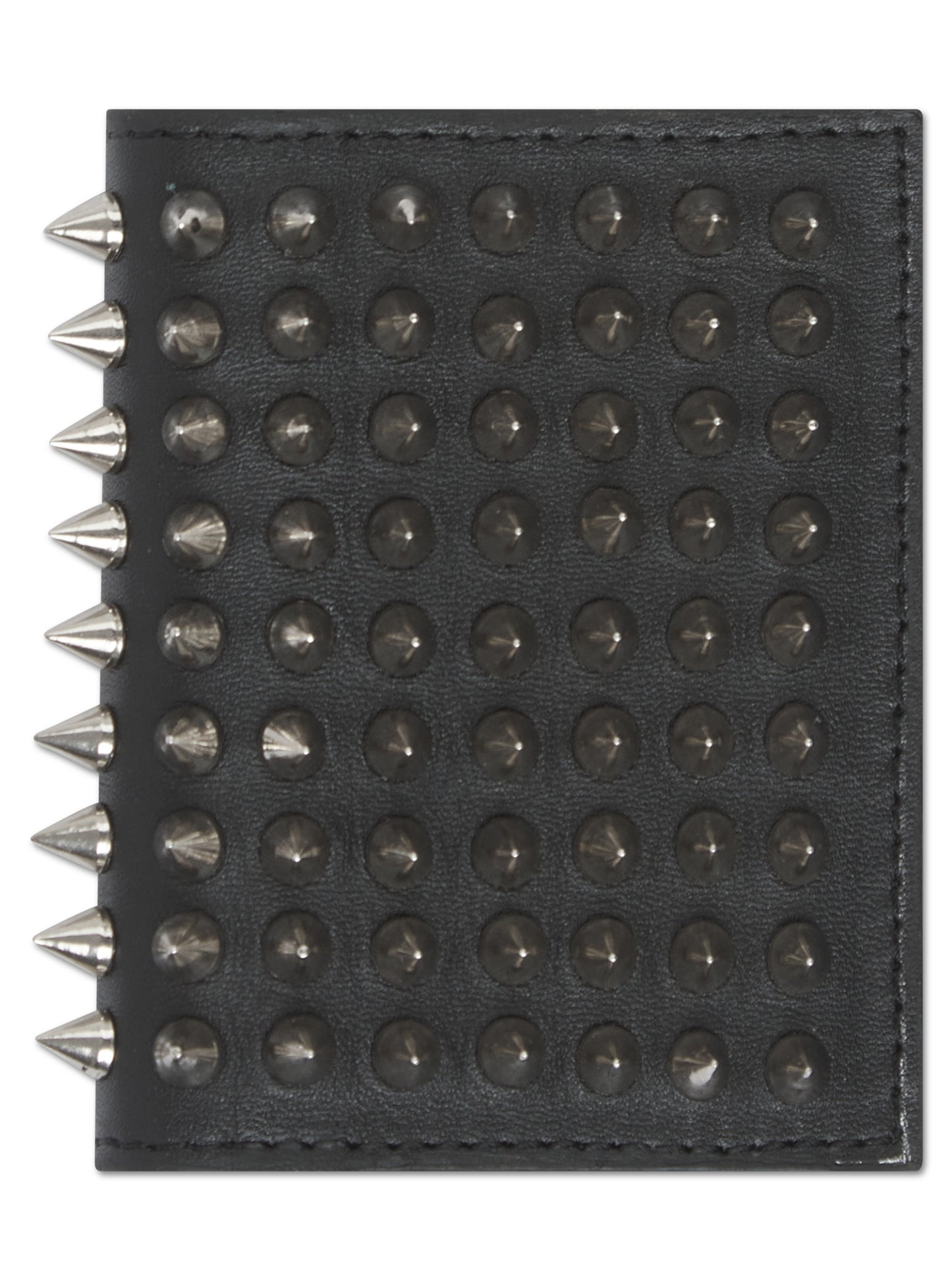 Spike Leather Card Wallet