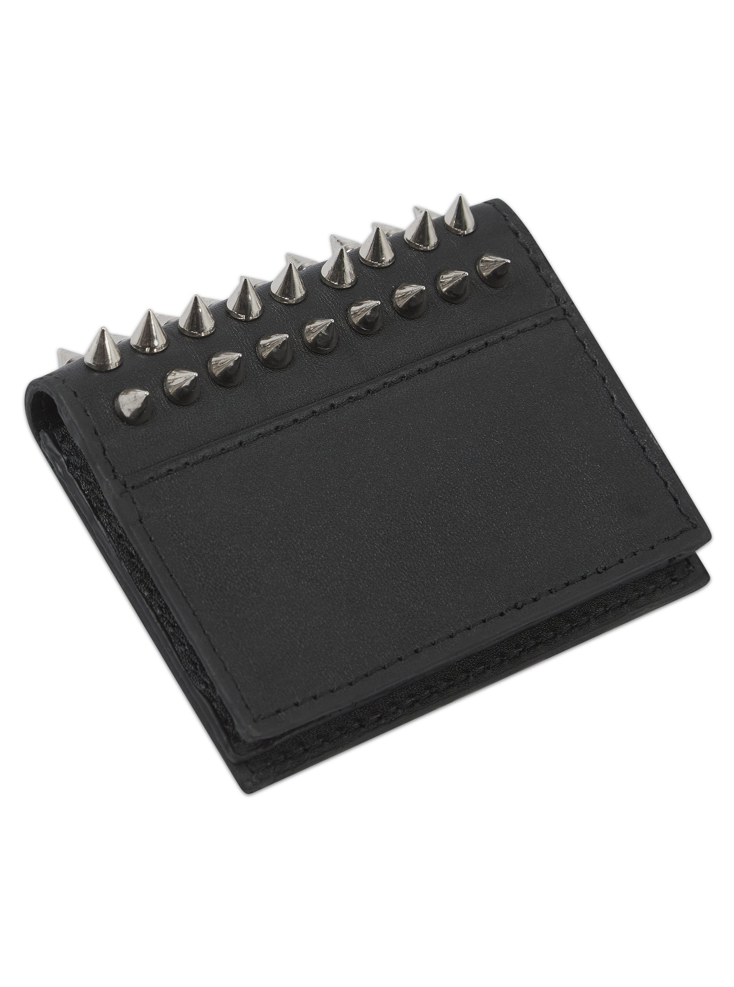 Spike Leather Card Wallet
