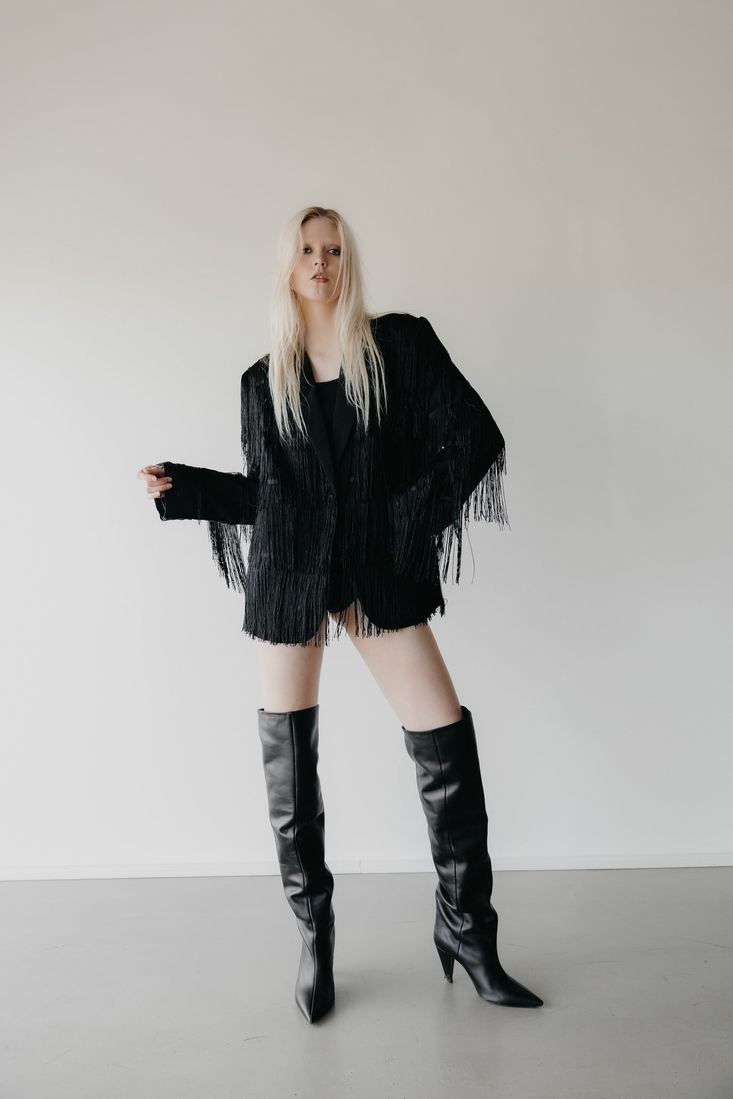Bella Fringed Blazer