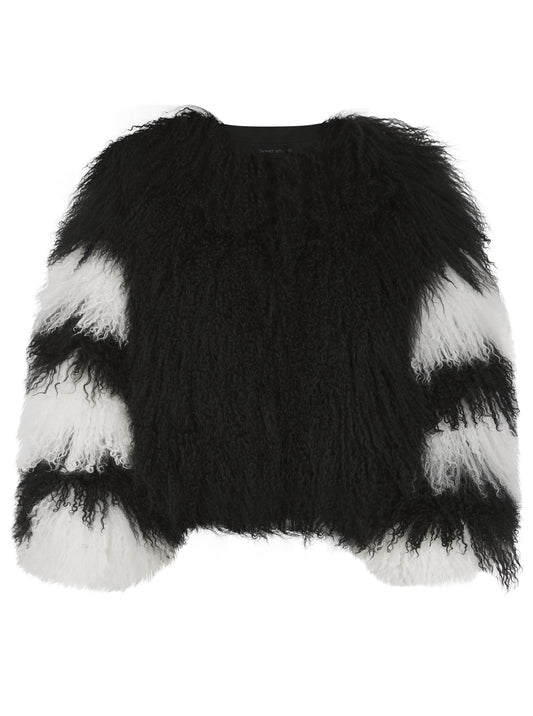 Maya Cropped Mongolian Wool Jacket