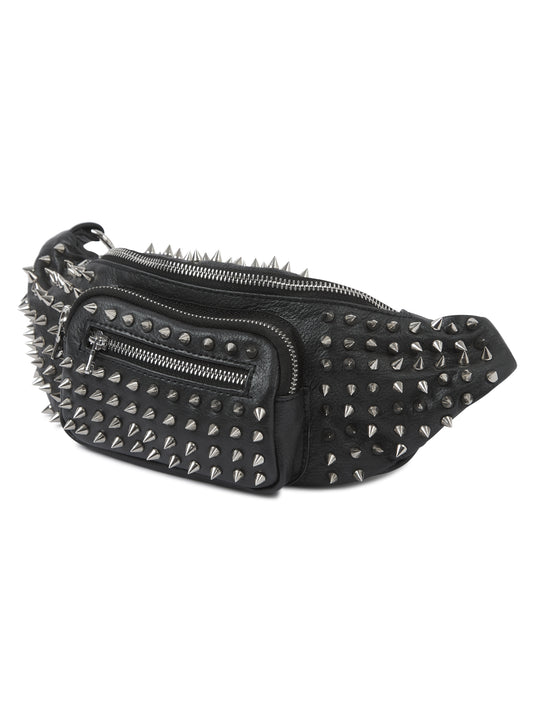 Crossbody Spike Leather BumBag