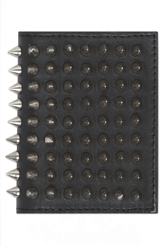 Spike Leather Card Wallet