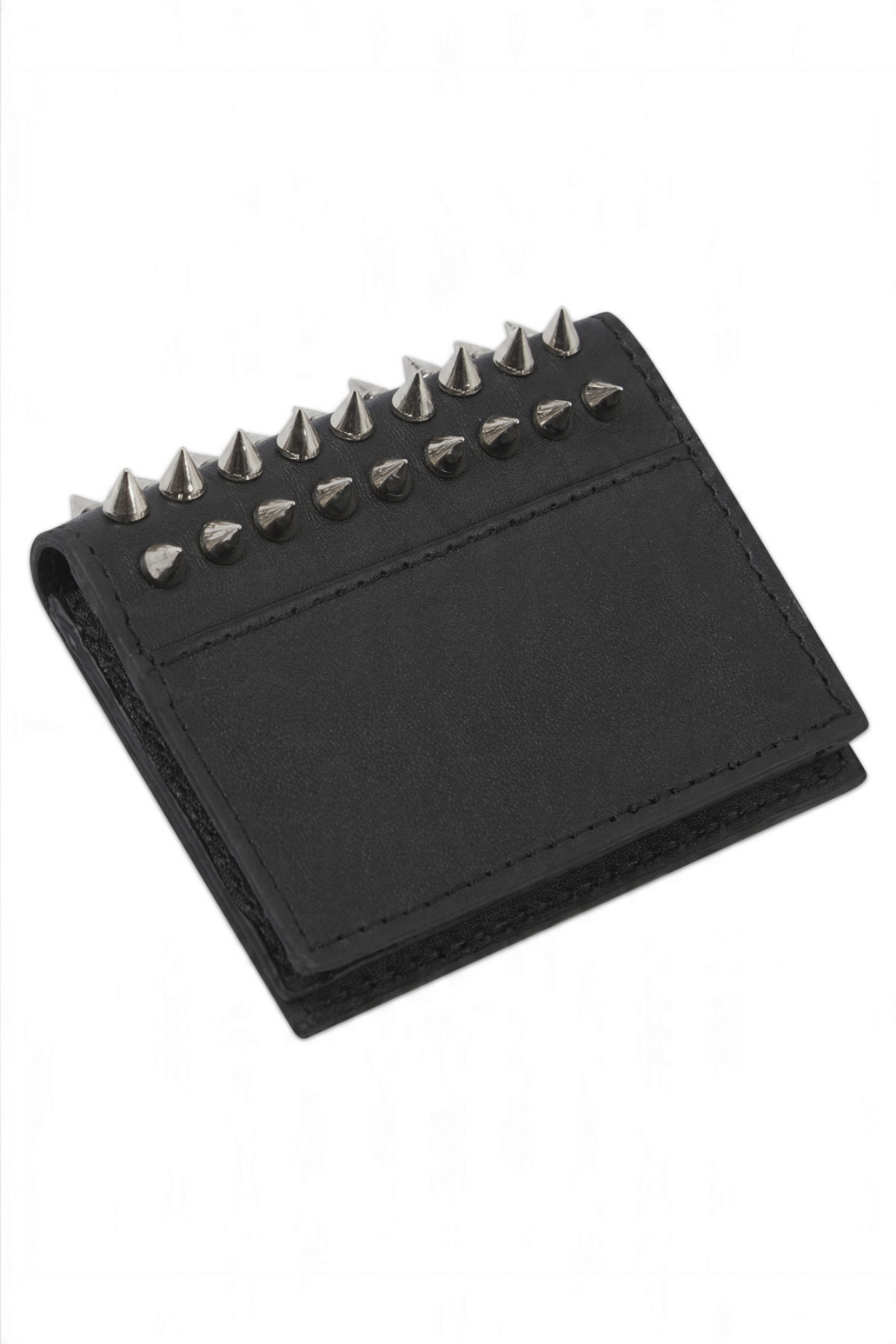 Spike Leather Card Wallet
